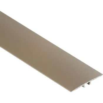 Stavební profil Krycí lišta zaklapávací, plochá 35x5mm 0.9m šampaňské