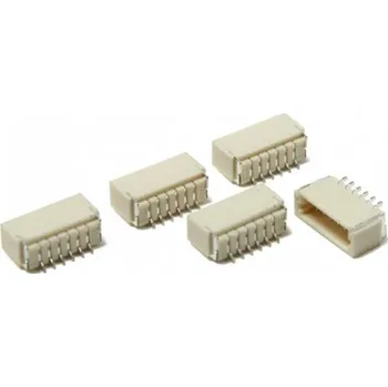 Vývojová deska JST SH 1,0 mm 6-Pin konektor na DPS - Pravý úhel