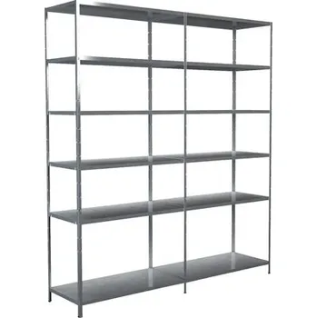 Dílenský regál Kovový regál rozšiřovací Schulte 4550-V 2300x2000x500 mm, 12 polic, nosnost 1020 kg, pozinkovaný