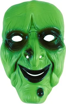 Karnevalová maska WIDMANN Maska čarodějnice zelená