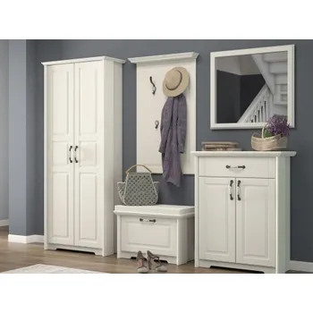 Předsíňová stěna JL Marley bílá/borovice