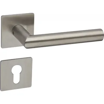 Dveřní kování COBRA VISION-S PLOCHÁ ROZETA NEREZ Provedení: PZ (vložkový zámek), Povrch: IN - nerez