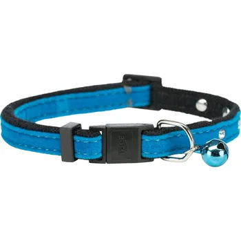 Obojek pro psa TRIXIE Obojek pro kočky sametový S KAMÍNKY Barva: azurová