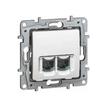 Elektrická zásuvka NILOÉ DATOVÁ ZÁSUVKA 2XRJ45 CAT.5E UTP BÍLÁ VYBAVENA MODULEM LINKEO C LEGRAND