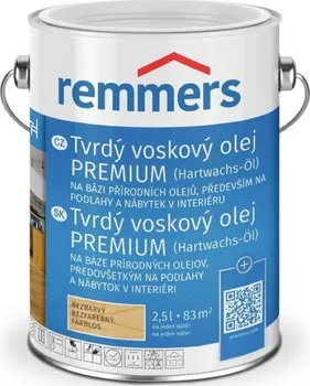 Olej na dřevo Remmers Tvrdý voskový olej Premium 2.5 l Hemlock