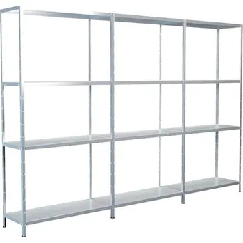 Dílenský regál Kovový regál rozšiřovací Schulte 4508-V 1800x2600x350 mm, 12 polic, nosnost 1020 kg, pozinkovaný