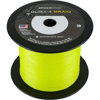 Spiderwire Splétaná Šňůra DURA4 Yellow-Průměr 0,25 mm / Nosnost 23,2 kg
