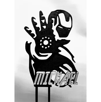 Dortová svíčka Zápich - styl IRONMAN (možnost jména, věku)