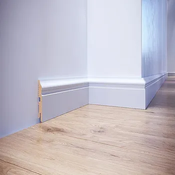 Obklad Podlahová lišta MDF Foge LB3 80 bílá polmat