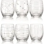 Crystalex Sklenice na nealko Club Elements 300 ml, 6 ks (mix dekorů)