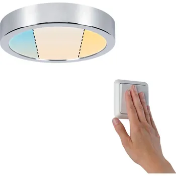 Paulmann 78925 Aviar, chromové koupelnové svítidlo, 13W LED dimwitch 2700/4000/6500K, prům.22cm, IP44