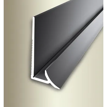 Stavební profil Soklový profil pro krytiny do 5 mm (lepený) | Küberit 927 Im. nerezu kart. F2G