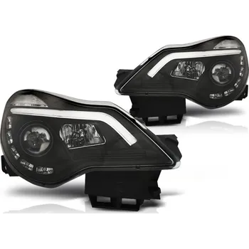 Přední světlomet Tuning Tec Přední světla OPEL CORSA D 11-14 s denním svícením DRL ČERNÉ