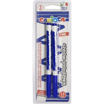 Fixy CARIOCA na bílé tabule, 2ks modré