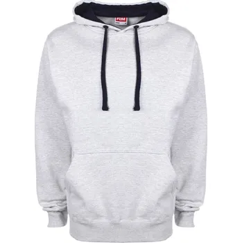 Pánská mikina Mikina s kapucí FDM Contrast - šedá, XL