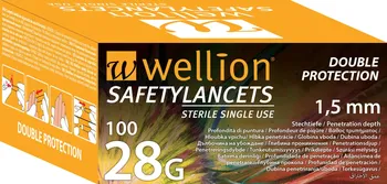 Wellion Safety Lancets 28 G 100 ks