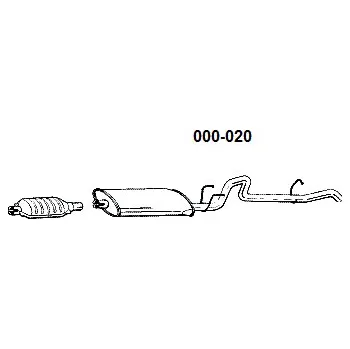 Katalyzátor katalyzátor výroba AS/BM Bosal 99-019A