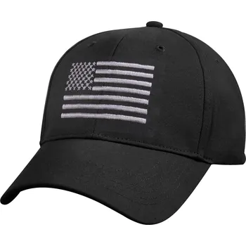 Pokrývka hlavy Kšiltovka s vlajkou USA černá/stříbrná univerzální