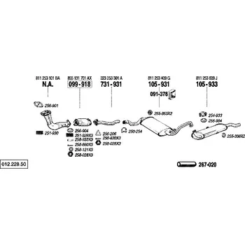 Katalyzátor katalyzátor výroba AS/BM Bosal 99-918A