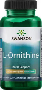 Přírodní produkt Swanson L-Ornithine 500 mg 60 cps.