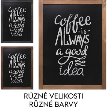 Reklamní Dřevěná křídová tabule Classic Formát 60x80cm, barva světle hnědá (CHBELB60x80)