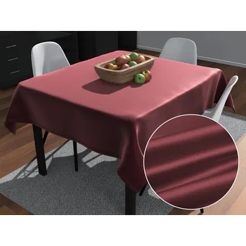 ubrus Saténový čtvercový ubrus polyesterový Satén LUX-007 Vínový 40x40 cm