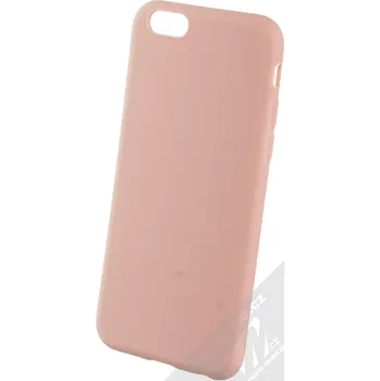 Pouzdro na mobilní telefon 1Mcz Matt TPU ochranný silikonový kryt pro Apple iPhone 6, iPhone 6S světle růžová (powder pink)