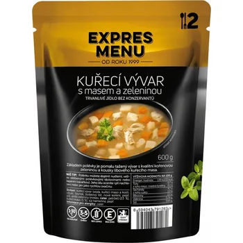 Hotové jídlo EXPRES MENU Kuřecí vývar s masem a zeleninou