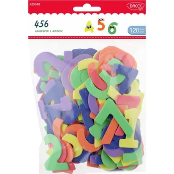 samolepka DACOart Samolepící pěnové číslice 120 ks
