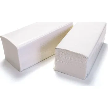 Papírový kapesník Ručníky papírové skládané ZZ bílé 2-vrstvé, 3000 ks