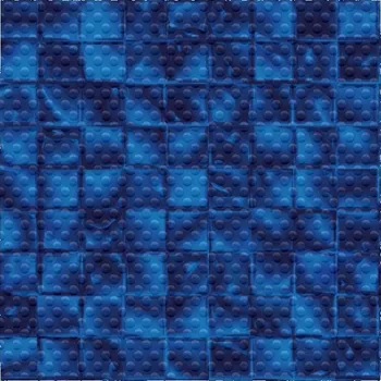 bazénová fólie AVfol Decor Protiskluz - Mozaika Modrá Electric; 1,65m šíře, 1,5mm, role 20m