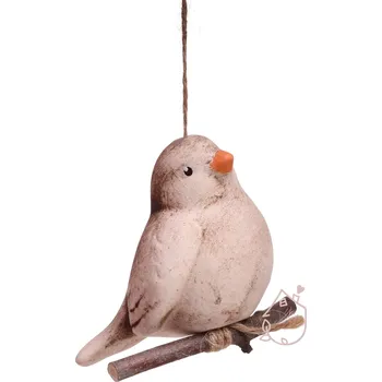 Zahradní dekorace Ptáček z keramiky Koumák na zavěšení