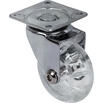 Pojezdové kolečko Walteco Přístrojové kolečko otočné, průměr 50mm, nosnost 40kg, transparentní
