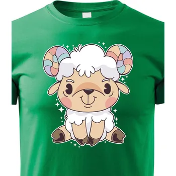 Chlapecké tričko Dětské triko Beránek, Barva Zelená, Velikost 110 cm/4 roky, Canvas Dětské tričko Bezvatriko.cz 1074 - DTF/DTG