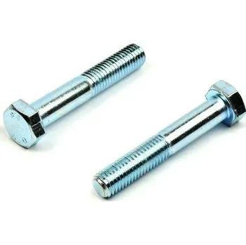 Dílna Šroub se šestihrannou hlavou DIN 931 M12x80 mm, částečný závit, zinek bílý, ocel 8.8 (Metrický šroub, pozink, DIN 931)