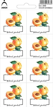 samolepící etikety ARCH Dekorační etikety meruňky 8 ks 11 x 23,5 cm