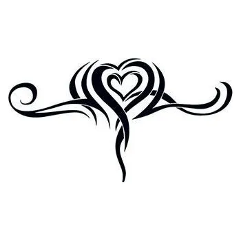 Odstranitelné tetování Srdce v zajetí - tribal nalepovací tetování