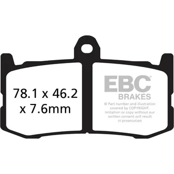 Brzdová destička Brzdové destičky EBC EPFA491HH