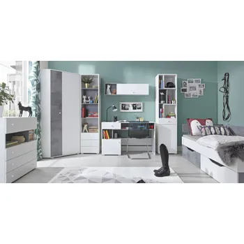 Dětský pokoj Meblar Dětský pokoj SIGMA B Barva: beton/bílá/dub