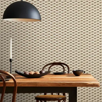 Tapeta Exkluzivní grafická pískově béžová reliéfní tapeta s třpytkami Venus 51209HTM / vliesové tapety na zeď 51209-HTM Universe (0,53 x 10,05 m) Hohenberger