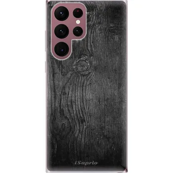 Pouzdro na mobilní telefon Odolné silikonové pouzdro iSaprio - Black Wood 13 - Samsung Galaxy S22 Ultra 5G