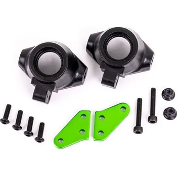 RC vybavení Traxxas těhlice přední hliníková zeleně eloxovaná (levá a pravá)