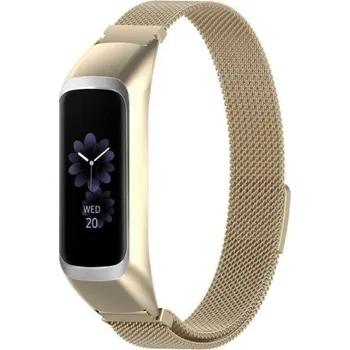 Řemínek na hodinky Milánský tah champagne pro Samsung Galaxy Fit 2
