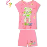 DÍVČÍ LETNÍ PYŽAMO lososové Kugo WP0898 (Letní pyžamo pro dívky)