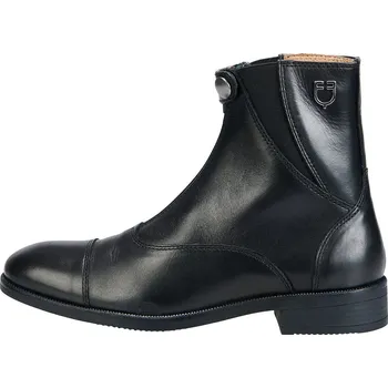 Těžké boty EQUESTRO Pérka kožená Lissus Equestro, pro dospělé, černá 45
