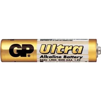 Článková baterie BAT 1,5 AAA GP Batteries - ultra-alkalické baterie mikrotužková