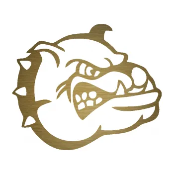 Polep vozidla SAMOLEPKA Pes 169 pravá rozzuřený buldok (64 - škrábaný kov zlatý) NA AUTO, NÁLEPKA, FÓLIE, POLEP, TUNING, VLASTNÍ TEXT, TISK, AUTOSAMOLEPKY.cz, POLEPY, OBRÁZEK, LOGO, SAMOLEPKY