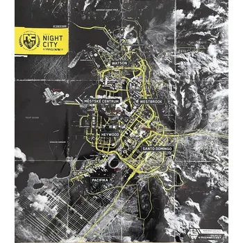Mapa Night City Cyberpunk 2077