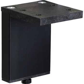 Stolová podnož Walteco Nábytková noha Laila 10x41mm, výška 60mm, broušená eloxovaná černá