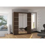 ArtAdrk Šatní skříň TRAVES | 180 cm Skříň: Čokoládová